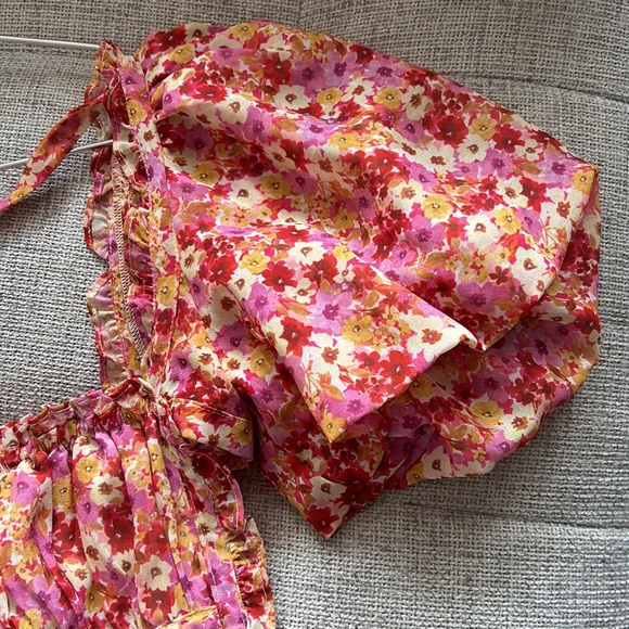 For Love & Lemons Floral Felicia Midi Dress - Picture 4 of 8